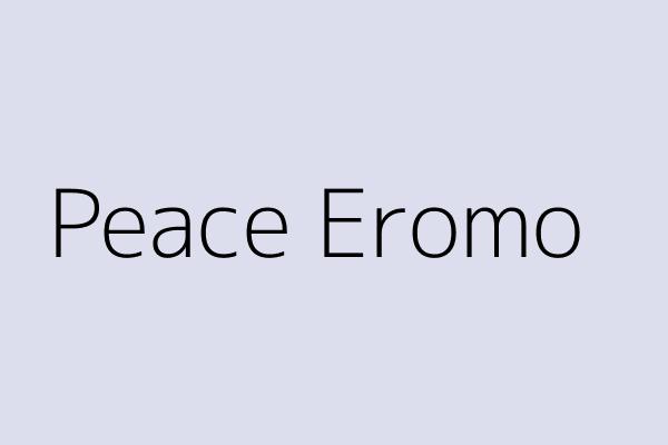 Peace Eromo